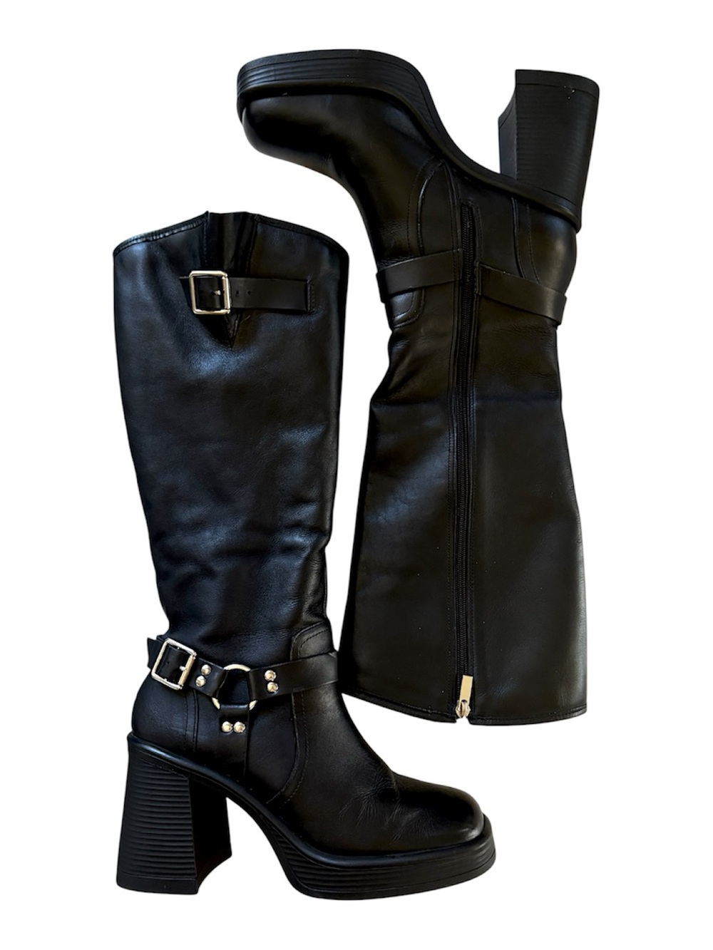 Steve Madden Francine Moto Boot Knee High